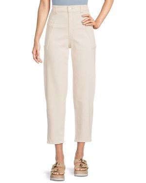 Joe's Jeans Cropped Barrel-leg Jeans - Natural