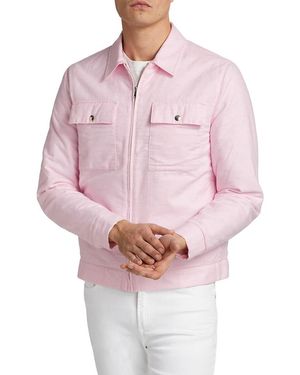 Saks Fifth Avenue Slim-Fit Soft Herrington Jacket - Pink