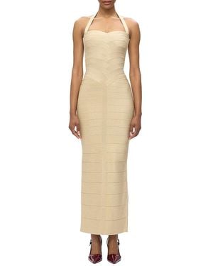 Hervé Léger Iris Column Gown - Natural