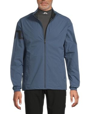 J.Lindeberg J. Lindeberg Orson Logo Wind Jacket - Blue