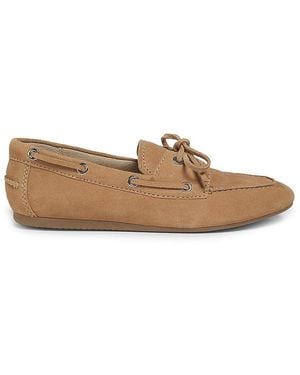Marc Fisher Uleena Leather Moccasin Loafers - White