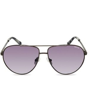 Kenneth Cole 61mm Aviator Sunglasses - Purple