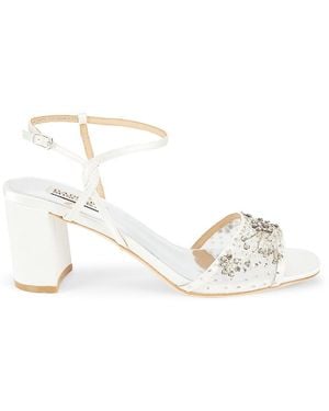 Badgley Mischka Blaine 76Mm Embellished Sandals - Metallic