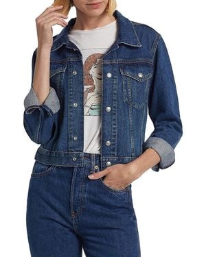 RE/DONE Baby Denim Trucker Jacket - Blue