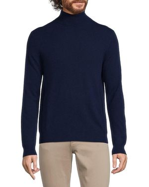 Amicale Classic Fit Turtleneck Cashmere Jumper - Blue