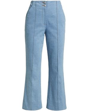 Veronica Beard Kean High Rise Bootcut Jeans - Blue
