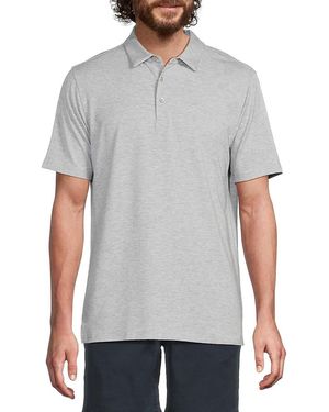 American Heritage Short Sleeve Heathered Polo Shirt - Grey