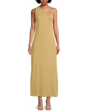 Third Form One Shoulder Maxi Dress - Yellow