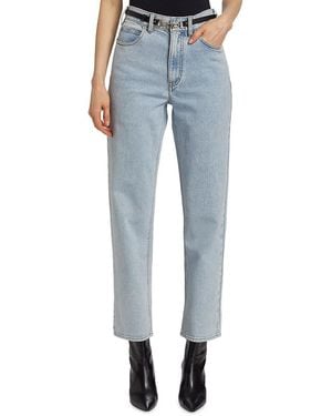 Generation Love Emmett Belted Crop Jeans - Blue