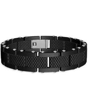 Esquire Ip Stainless Steel & Stainless Steel Bracelet - Black