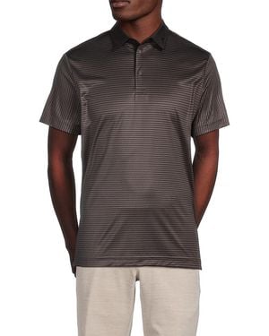 J.Lindeberg J. Lindeberg Marvin Striped Polo Shirt - Grey