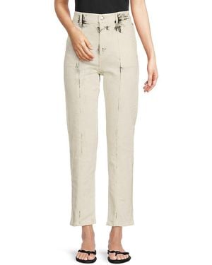 Stella McCartney Faded Ankle Jeans - Natural