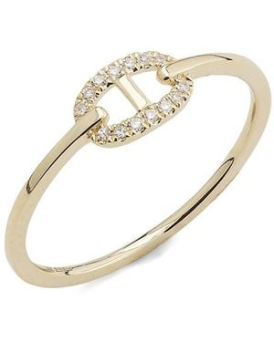 Saks Fifth Avenue 14K & 0.04 Tcw Diamond Ring - White