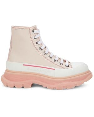 McQueen Colorblock High-Top Sneakers - Natural