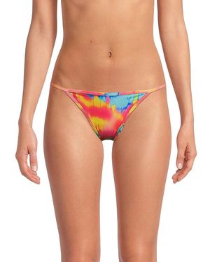 Peixoto Tinga Satin Bikini Bottom - Natural