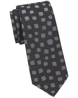 Canali Printed Silk Tie - Gray