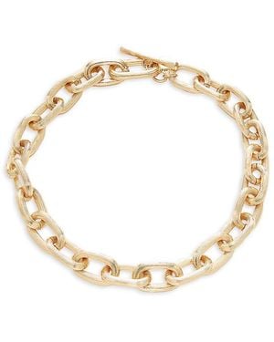 AllSaints Goldtone Link Chain Necklace/17' - Metallic