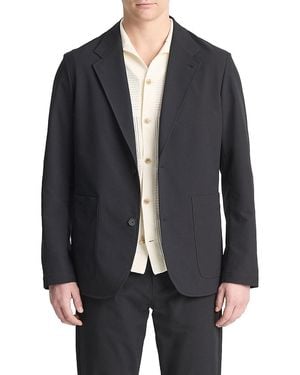 Vince Tech Dobby Two-Button Blazer - Black