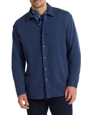 Robert Graham Deschon Cotton Button-front Shirt - Blue