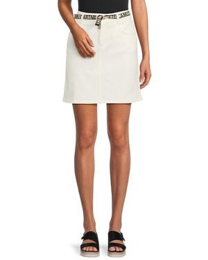 Stella McCartney Denim Pencil Miniskirt - White