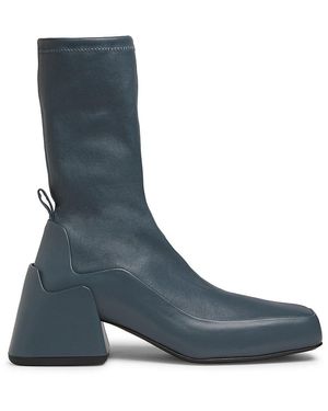 Jil Sander 45mm Leather Ankle Boots - Blue