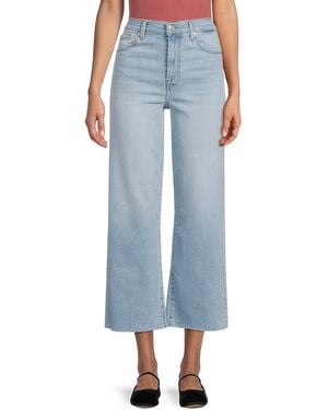 7 For All Mankind Alexa Cropped Jeans - Blue