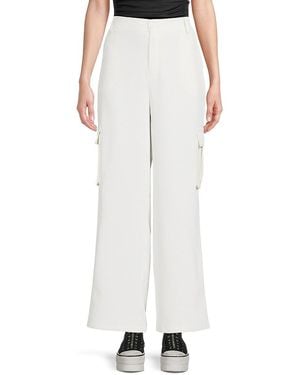 French Connection Flat Front Combat Trousers - White