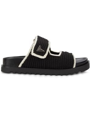 Guess Fadenna Knit Sandals - Black