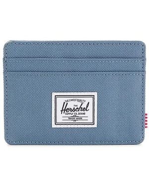 Herschel Supply Co. Charlie Logo Denim Card Holder - Blue