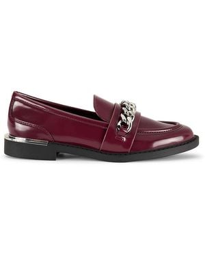 DKNY Ryleigh Metal Trim Loafers - Purple