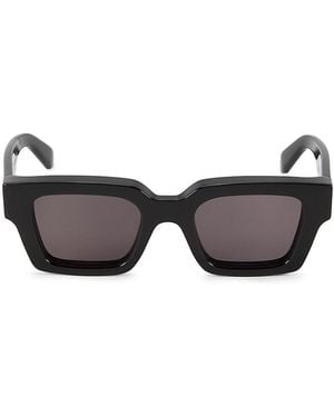 Off-White c/o Virgil Abloh Virgil 50Mm Solid Lens Square Plastic Sunglasses - Grey