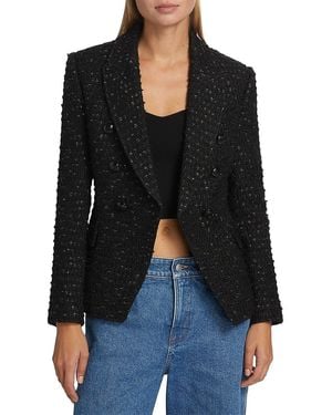A.L.C. A. L.C. Chelsea Metallic Tweed Blazer - Black