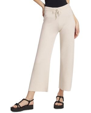 Stellae Dux Double-knit Cropped Trousers - White