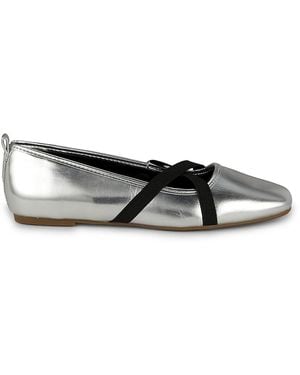 Rachel Roy Calm Square Toe Ballet Flats - Metallic