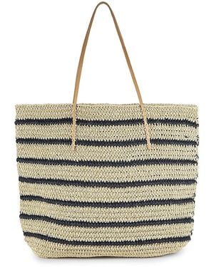 Hat Attack Nova Striped Tote - Natural