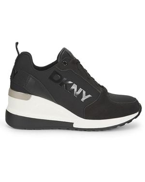 DKNY 70Mm Cait Wedge Sneakers - Black