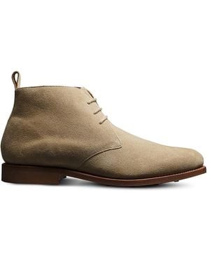 Allen Edmonds Theo Suede High Top Chukka Boots - Brown