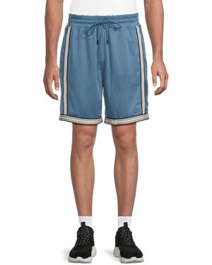 Starter Linen-Blend Cargo Shorts - Blue