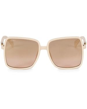Max Mara 58Mm Butterfly Sunglasses - Natural