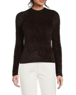 Vince Roundneck Pullover Jumper - Black