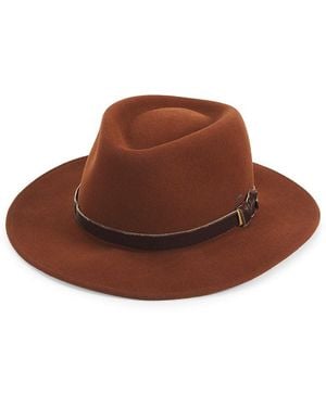 Bailey Levon Wool Fedora - Brown