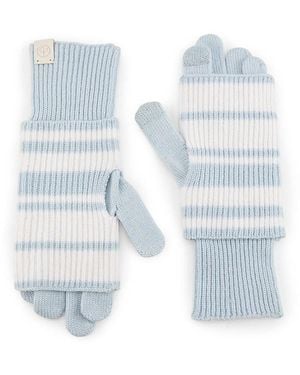 Rag & Bone Blake Stripe Layered Gloves - Blue