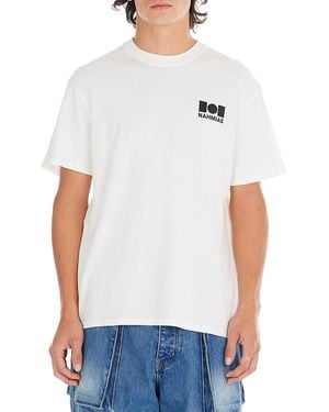 NAHMIAS Logo Crewneck T-Shirt - White