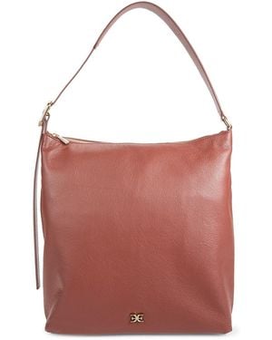 Sam Edelman Kara Leather Hobo Bag - Red