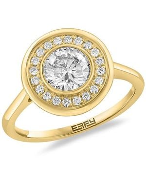 Effy 14K & 1.13 Lab Grown Diamond Ring - Metallic