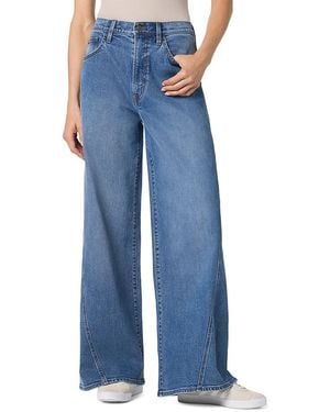 Hudson Jeans Jamie High-Rise Wide-Leg Jeans With Forward Seam - Blue