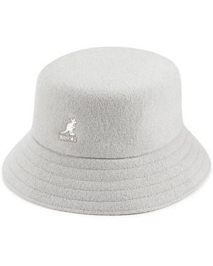 Kangol Wool Blend Bucket Hat - White