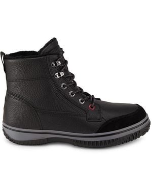 Pajar Galver Faux Wool Lined Leather Boots - Brown