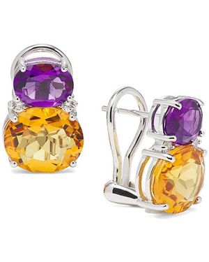 Effy ENY Amethyst, Citrine & Zircon Clip-On Earrings - Multicolour