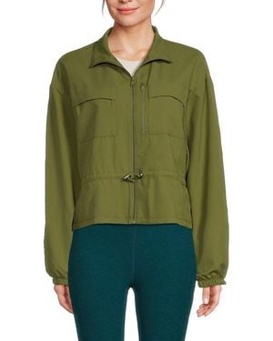 Beyond Yoga City Chic Mid Length Jacket - Green